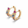 Starlight Gem Huggies-18k gold filled huggies