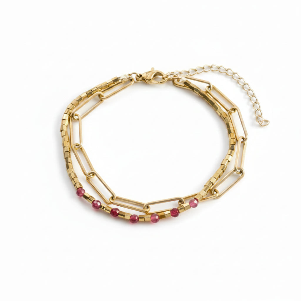 Golden Blush Bracelet - 18K Gold Plated